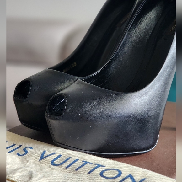 LOUIS VUITTON HEELS,  BLACK,  EU 37,5 , US 8 - Picture 7 of 8